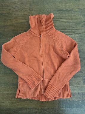 bryn Walker orange cardigan
